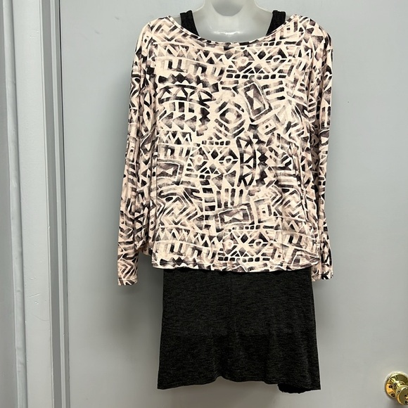 Plume & Thread 2 Piece Sleeveless Tunic / Coordinating Pullover Top Size Small - Picture 4 of 12